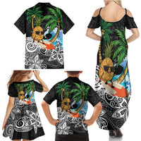Tropical Christmas Polynesian Family Matching Summer Maxi Dress and Hawaiian Shirt Funny Surfing Pineapple LT7 - Polynesian Pride
