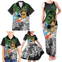 Tropical Christmas Polynesian Family Matching Tank Maxi Dress and Hawaiian Shirt Funny Surfing Pineapple LT7 - Polynesian Pride