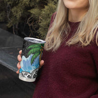 Tropical Christmas Polynesian Tumbler Cup Funny Surfing Pineapple LT7 - Polynesian Pride