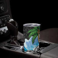 Tropical Christmas Polynesian Tumbler Cup Funny Surfing Pineapple LT7 - Polynesian Pride