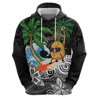 Tropical Christmas Polynesian Zip Hoodie Funny Surfing Pineapple LT7 - Polynesian Pride