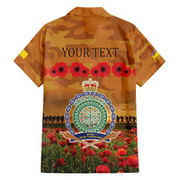 Niue ANZAC Day Personalised Family Matching Off Shoulder Maxi Dress and Hawaiian Shirt with Poppy Field LT9 - Polynesian Pride