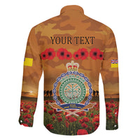 Niue ANZAC Day Personalised Family Matching Off Shoulder Maxi Dress and Hawaiian Shirt with Poppy Field LT9 - Polynesian Pride