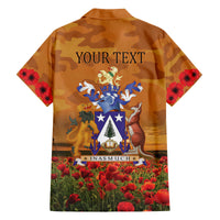 Norfolk Island ANZAC Day Personalised Family Matching Summer Maxi Dress and Hawaiian Shirt with Poppy Field LT9 - Polynesian Pride
