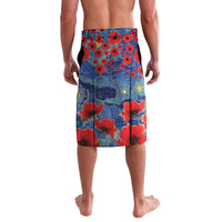 Tonga ANZAC Day Personalised Lavalava Soldier Te Tau Manatui Kinautolu with Poppy Field LT9 - Polynesian Pride