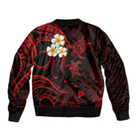 Polynesian Hawaii Bomber Jacket Niihau Islands with Pacific Plumeria Red Vibe LT9 - Polynesian Pride