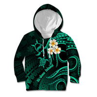 Polynesian Hawaii Kid Hoodie Niihau Islands with Pacific Plumeria Turquoise Vibe LT9 Hoodie Turquoise - Polynesian Pride