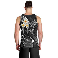 Polynesian Hawaii Men Tank Top Niihau Islands with Pacific Plumeria White Vibe LT9 - Polynesian Pride