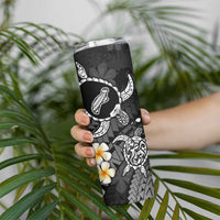 Hawaii Ni'ihau Islands Pacific Plumeria Skinny Tumbler White Polynesian Tattoo LT9 - Polynesian Pride