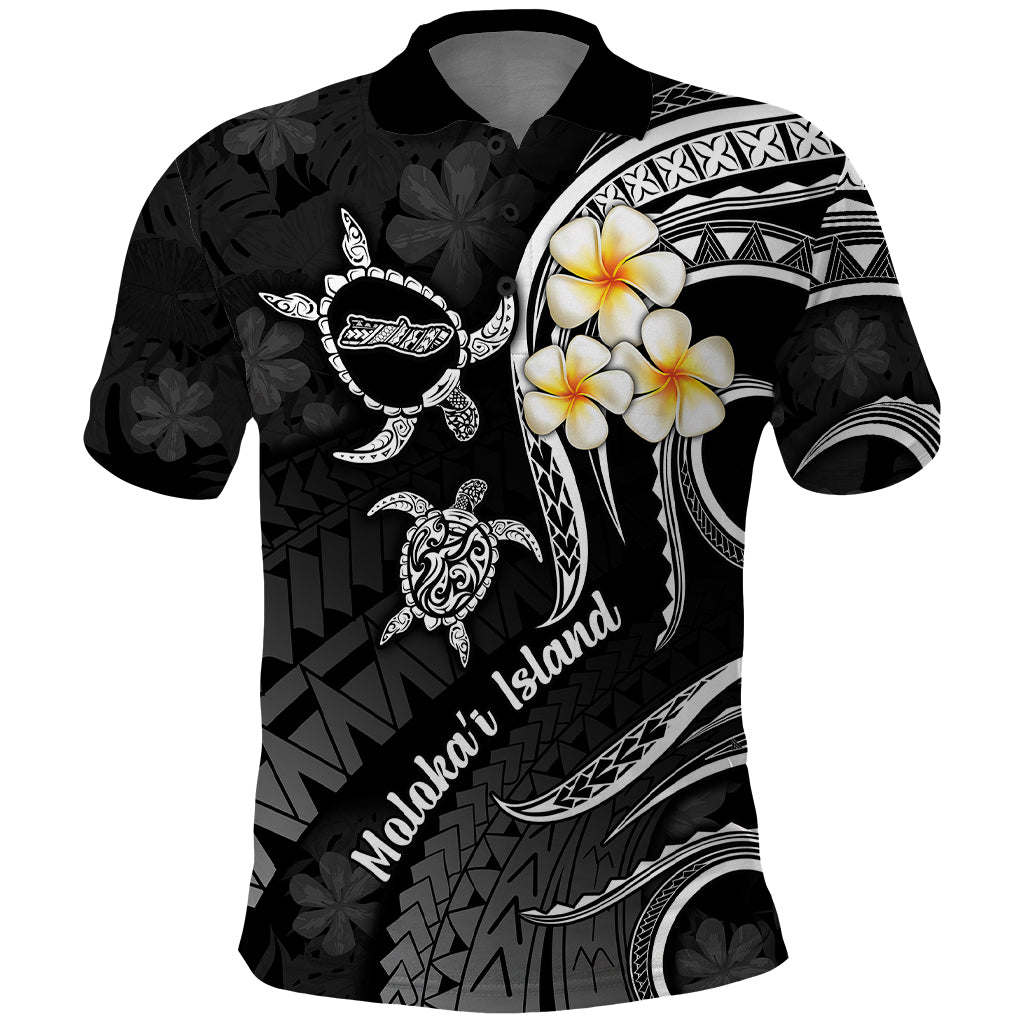 Polynesian Hawaii Polo Shirt Molokai Islands with Pacific Plumeria White Vibe LT9 White - Polynesian Pride