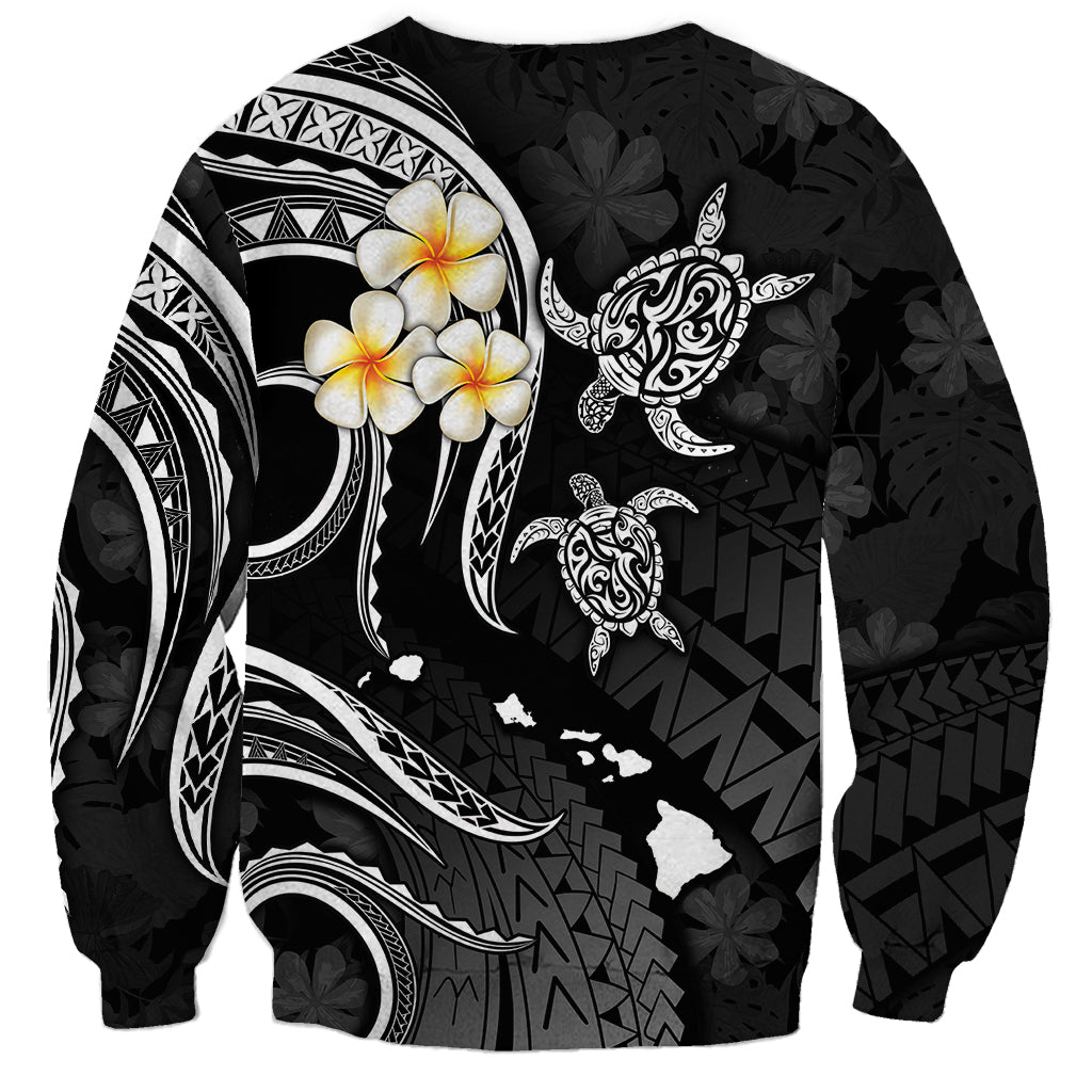 Polynesian Hawaii Sweatshirt Molokai Islands with Pacific Plumeria White Vibe LT9 - Polynesian Pride