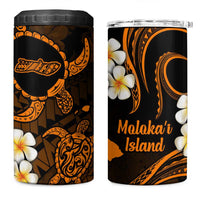 Hawaii Molokai Islands Pacific Plumeria 4 in 1 Can Cooler Tumbler Gold Polynesian Tattoo LT9 One Size: 16 oz Gold - Polynesian Pride
