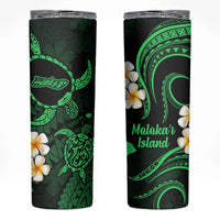 Hawaii Molokai Islands Pacific Plumeria Skinny Tumbler Green Polynesian Tattoo LT9 Green - Polynesian Pride