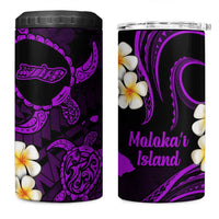 Hawaii Molokai Islands Pacific Plumeria 4 in 1 Can Cooler Tumbler Purple Polynesian Tattoo LT9 One Size: 16 oz Purple - Polynesian Pride