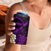 Hawaii Molokai Islands Pacific Plumeria 4 in 1 Can Cooler Tumbler Purple Polynesian Tattoo LT9 - Polynesian Pride