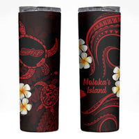 Hawaii Molokai Islands Pacific Plumeria Skinny Tumbler Red Polynesian Tattoo LT9 Red - Polynesian Pride