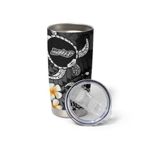 Hawaii Molokaʻi Islands Pacific Plumeria Tumbler Cup White Polynesian Tattoo