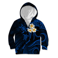 Hawaii Kid Hoodie Lanai Islands Polynesian Sunset Plumeria Blue Vibe LT9 - Polynesian Pride