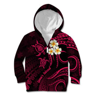 Hawaii Kid Hoodie Lanai Islands Polynesian Sunset Plumeria Pink Vibe LT9 - Polynesian Pride