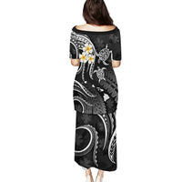Polynesian Hawaii Puletasi Lanai Islands with Pacific Plumeria White Vibe LT9 - Polynesian Pride