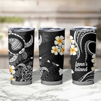 Hawaii Lanaʻi Islands Pacific Plumeria Tumbler Cup White Polynesian Tattoo