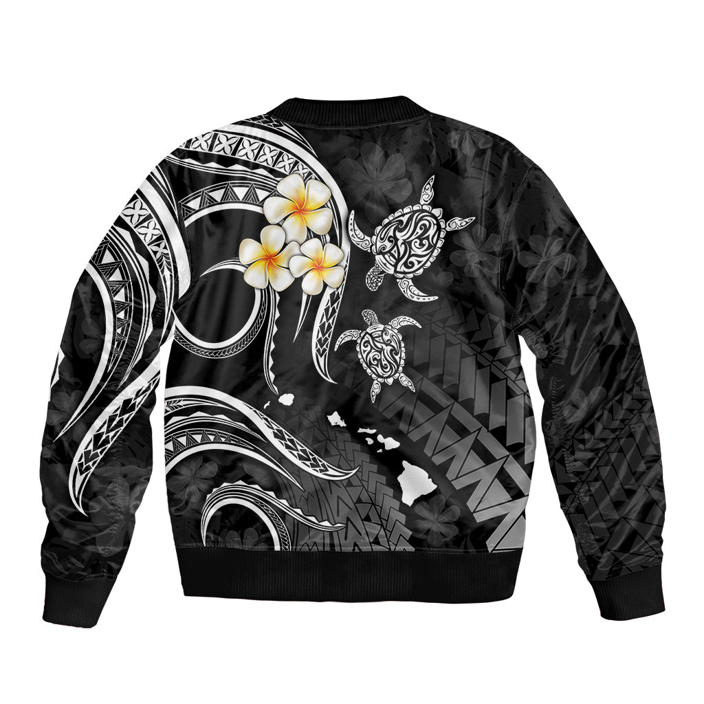 Polynesian Hawaii Bomber Jacket Kauai Islands with Pacific Plumeria White Vibe LT9 - Polynesian Pride