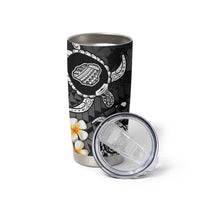 Hawaii Kauai Islands Pacific Plumeria Tumbler Cup White Polynesian Tattoo