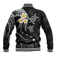 Polynesian Hawaii Baseball Jacket Kahoolawe Islands with Pacific Plumeria White Vibe LT9 - Polynesian Pride