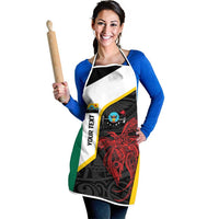 Personalised PNG Hela Province Apron Bird of Paradise Tattoo Flag Motif LT9 - Polynesian Pride