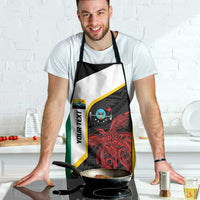 Personalised PNG Hela Province Apron Bird of Paradise Tattoo Flag Motif LT9 - Polynesian Pride