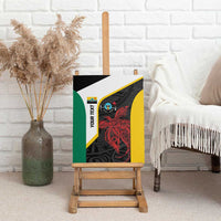 Personalised PNG Hela Province Canvas Wall Art Bird of Paradise Tattoo Flag Motif LT9 - Polynesian Pride