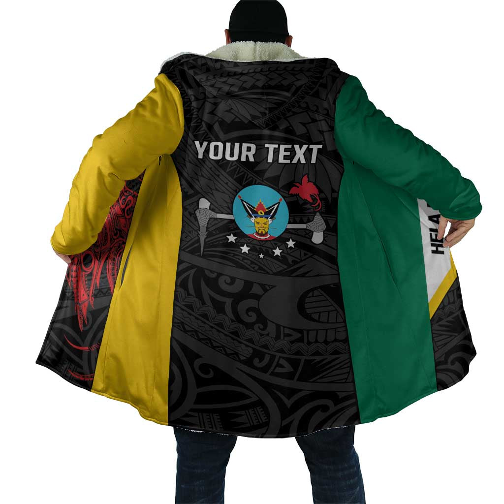 Personalised PNG Hela Province Cloak Bird of Paradise Tattoo Flag Motif LT9 - Polynesian Pride