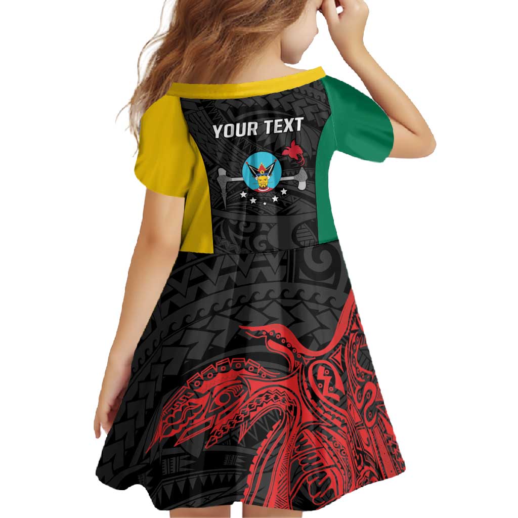 Personalised PNG Hela Province Family Matching Summer Maxi Dress and Hawaiian Shirt Bird of Paradise Tattoo Flag Motif LT9 - Polynesian Pride