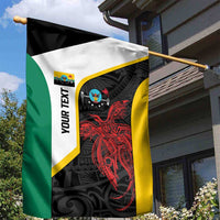 Personalised PNG Hela Province Garden Flag Bird of Paradise Tattoo Flag Motif LT9 - Polynesian Pride