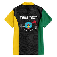 Personalised PNG Hela Province Hawaiian Shirt Bird of Paradise Tattoo Flag Motif LT9 - Polynesian Pride