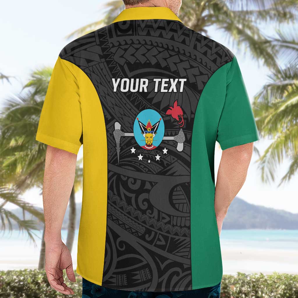 Personalised PNG Hela Province Hawaiian Shirt Bird of Paradise Tattoo Flag Motif LT9 - Polynesian Pride