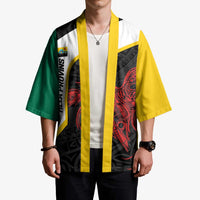 Personalised PNG Hela Province Kimono Bird of Paradise Tattoo Flag Motif LT9 - Polynesian Pride