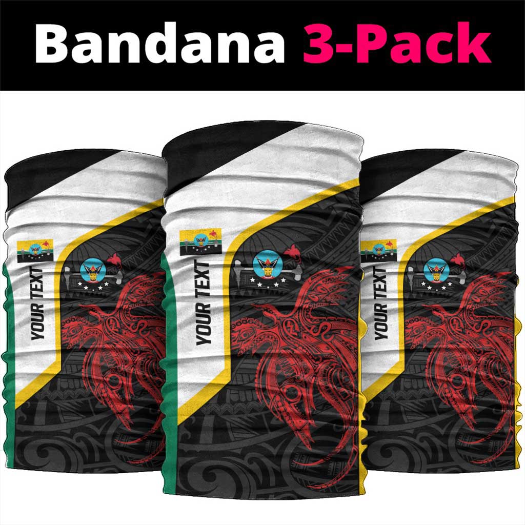 Personalised PNG Hela Province Neck Gaiter Bird of Paradise Tattoo Flag Motif LT9 package One Size: 25*50cm Yellow - Polynesian Pride