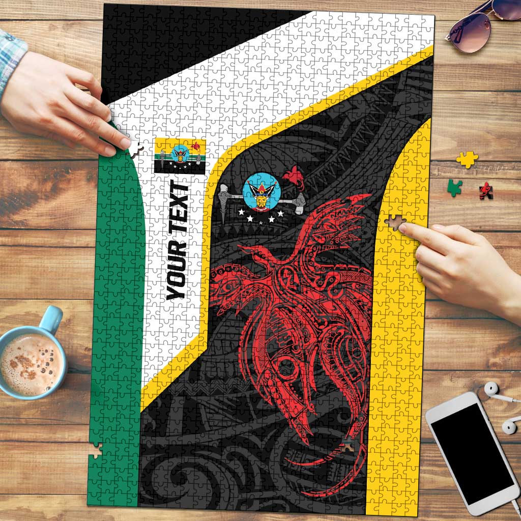 Personalised PNG Hela Province Puzzle Bird of Paradise Tattoo Flag Motif LT9 Yellow - Polynesian Pride