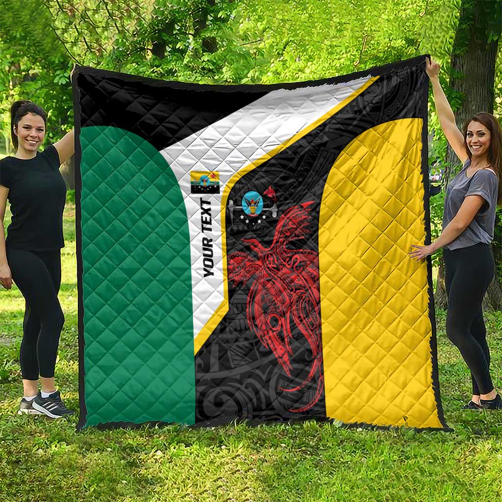 Personalised PNG Hela Province Quilt Bird of Paradise Tattoo Flag Motif LT9 - Polynesian Pride
