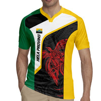 Personalised PNG Hela Province Rugby Jersey Bird of Paradise Tattoo Flag Motif LT9 - Polynesian Pride