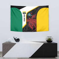 Personalised PNG Hela Province Tapestry Bird of Paradise Tattoo Flag Motif LT9 - Polynesian Pride