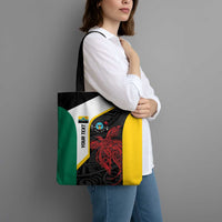 Personalised PNG Hela Province Tote Bag Bird of Paradise Tattoo Flag Motif LT9 - Polynesian Pride