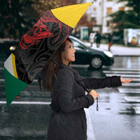 Personalised PNG Hela Province Umbrella Bird of Paradise Tattoo Flag Motif LT9 - Polynesian Pride