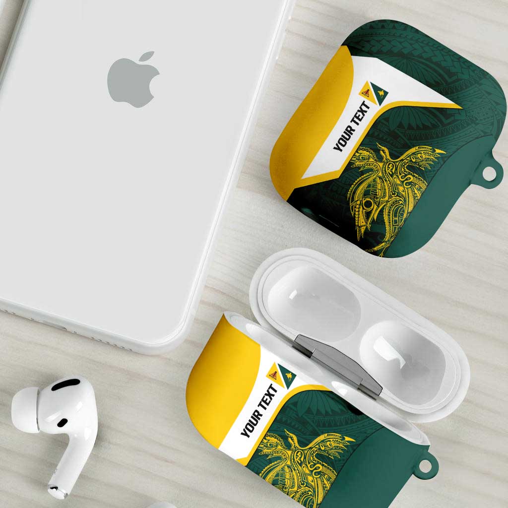 Personalised PNG Jiwaka Province AirPods Case Bird of Paradise Tattoo Flag Motif LT9 - Polynesian Pride