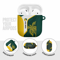 Personalised PNG Jiwaka Province AirPods Case Bird of Paradise Tattoo Flag Motif LT9 - Polynesian Pride