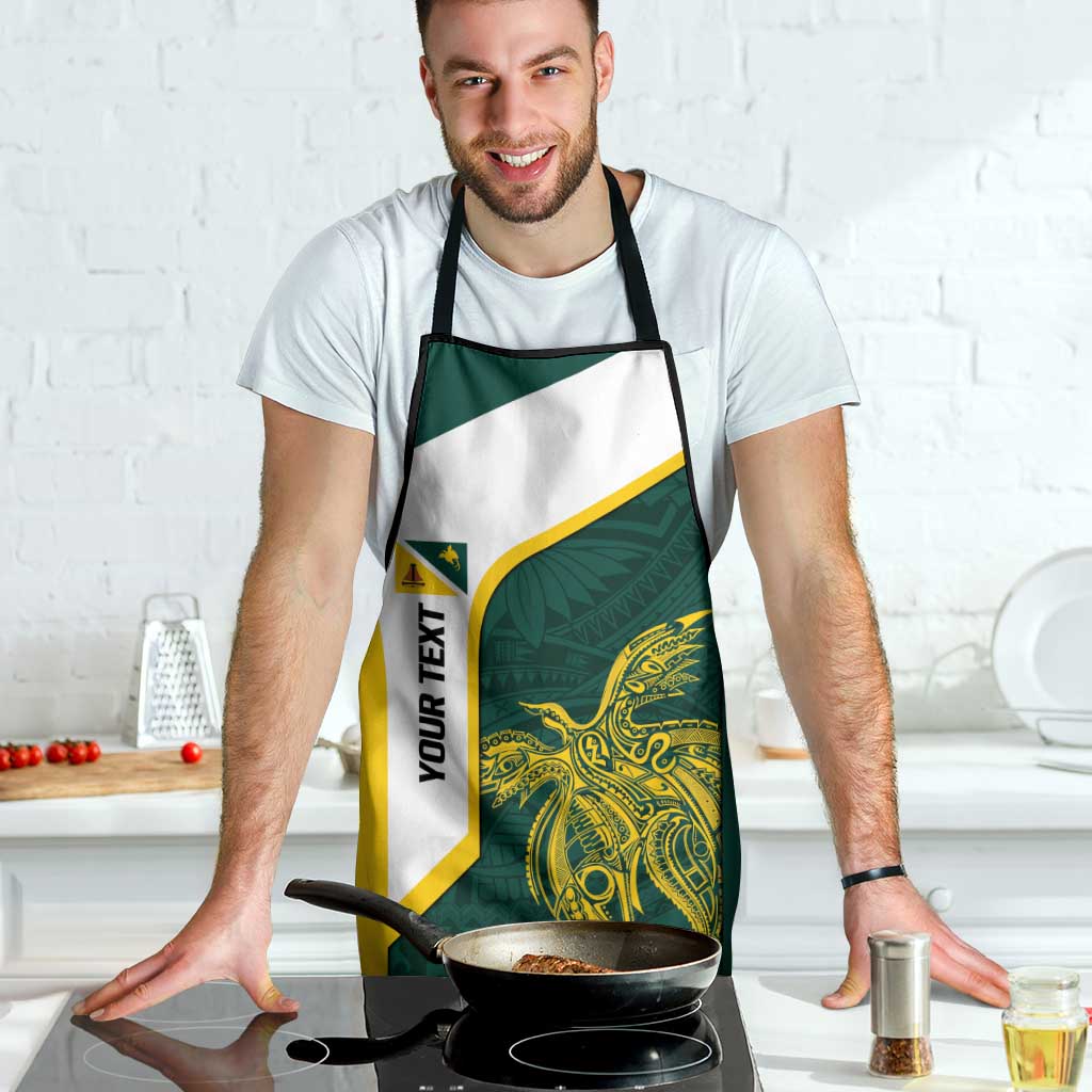 Personalised PNG Jiwaka Province Apron Bird of Paradise Tattoo Flag Motif LT9 - Polynesian Pride