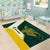 Personalised PNG Jiwaka Province Area Rug Bird of Paradise Tattoo Flag Motif - Polynesian Pride