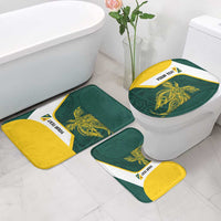 Personalised PNG Jiwaka Province Bathroom Set Bird of Paradise Tattoo Flag Motif LT9 - Polynesian Pride