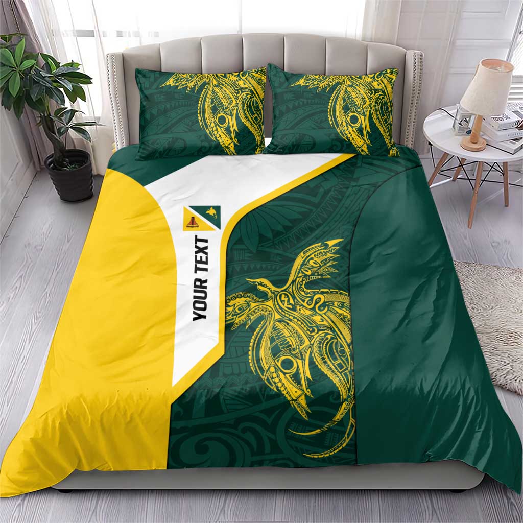Personalised PNG Jiwaka Province Bedding Set Bird of Paradise Tattoo Flag Motif LT9 - Polynesian Pride
